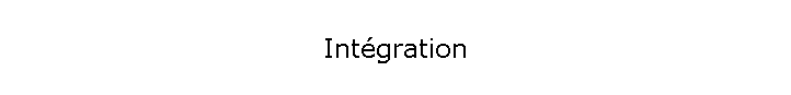 Intgration