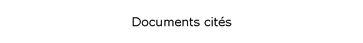 Documents cits
