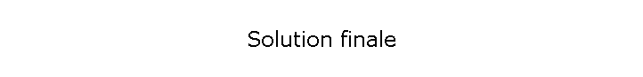 Solution finale